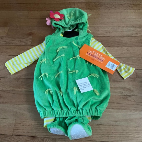 Hyde and Eek Baby Infant Plush Green Cactus Succulent Halloween Costume 6-12 Mth - Picture 11 of 13